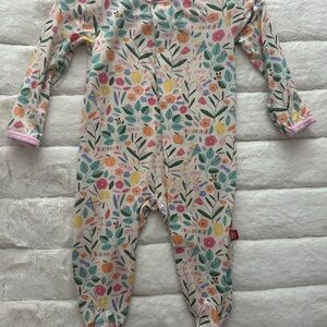 Magnetic Me Floral Kids Footie - Multicolor